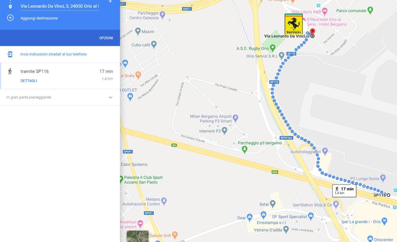 Ferrari Formula 1 Hotel Orio al Serio Luaran gambar